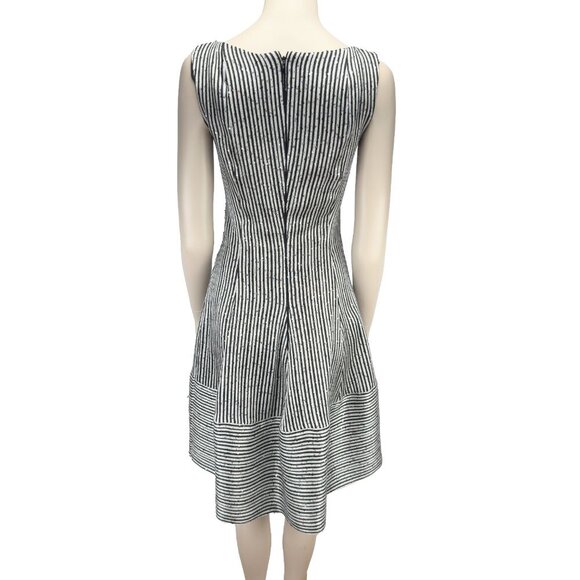 TALBOT RUBHOF Luxury Designer Cocktail Sequins A-Line Black Grey Dress sz 36 / 6 - Picture 8 of 13